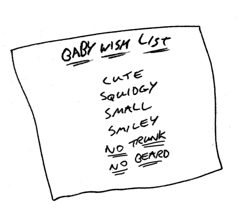 Wishes For Baby. Tags: aby wish list, cute,